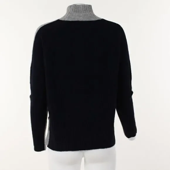 Whistles Color-Blocked Funnel-Neck Sweater